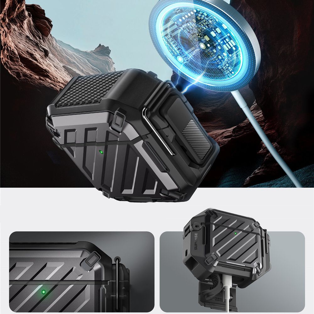 COQUE SUPCASE UNICORN BEETLE PRO APPLE AIRPODS 4 NOIRE