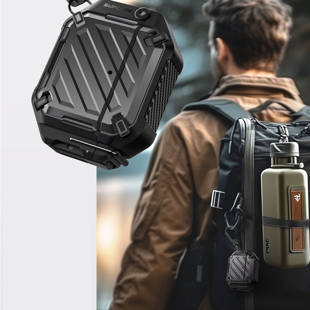 COQUE SUPCASE UNICORN BEETLE PRO APPLE AIRPODS 4 NOIRE