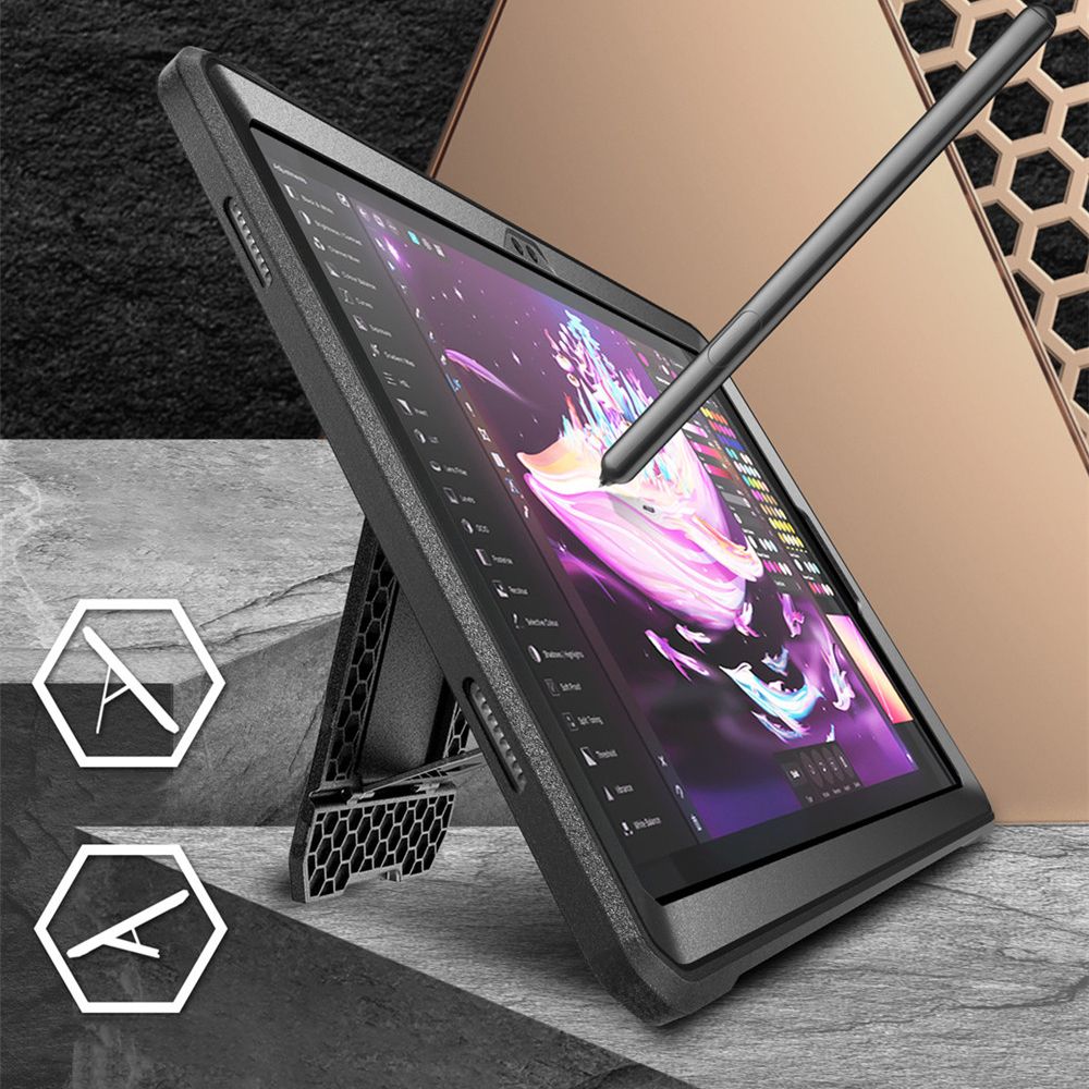 COUVERTURE / ÉTUI POUR SAMSUNG GALAXY TAB A9+ PLUS 11.0 X210 / X215 / X216 SUPCASE UNICORN BEETLE PRO NOIR