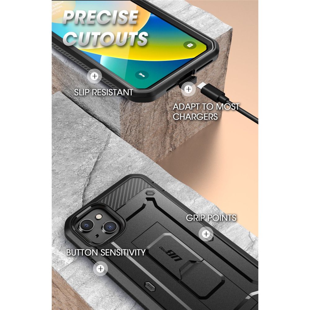 COQUE SUPCASE UNICORN BEETLE PRO IPHONE 13 / 14 NOIRE