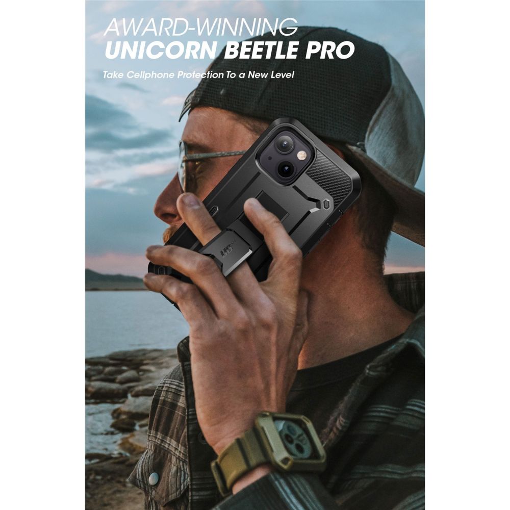COQUE SUPCASE UNICORN BEETLE PRO IPHONE 13 / 14 NOIRE