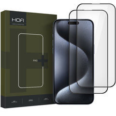VERRE TREMPE POUR IPHONE 16 HOFI GLASS PRO+ 2-PACK NOIR