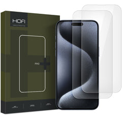 VERRE TREMPE POUR IPHONE 16 PLUS HOFI GLASS PRO+ 2-PACK TRANSPARENT