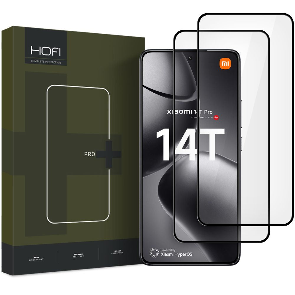 VERRE TREMPE HOFI GLASS PRO+ 2-PACK XIAOMI 14T / 14T PRO NOIR