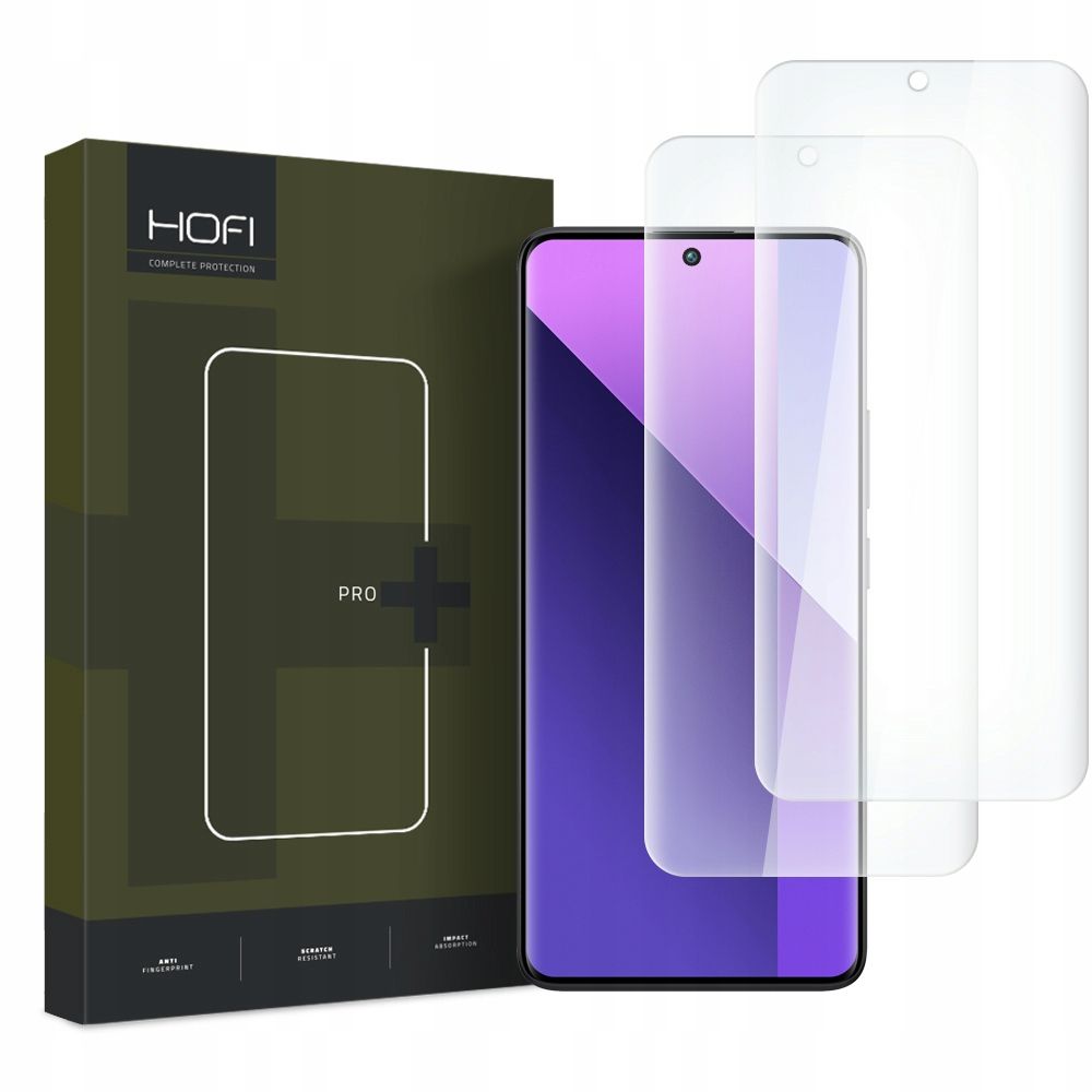 VERRE TREMPÉ HOFI UV GLASS PRO+ 2-PACK XIAOMI REDMI NOTE 13 PRO+ PLUS 5G TRANSPARENT