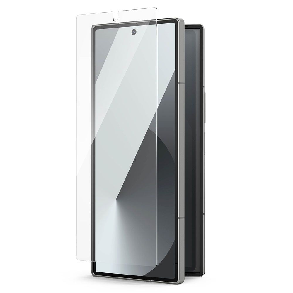 Verre trempé 2X pour Samsung Galaxy Z Fold 6, verre trempé Ringke, protection d'écran, pack de 2, transparent.