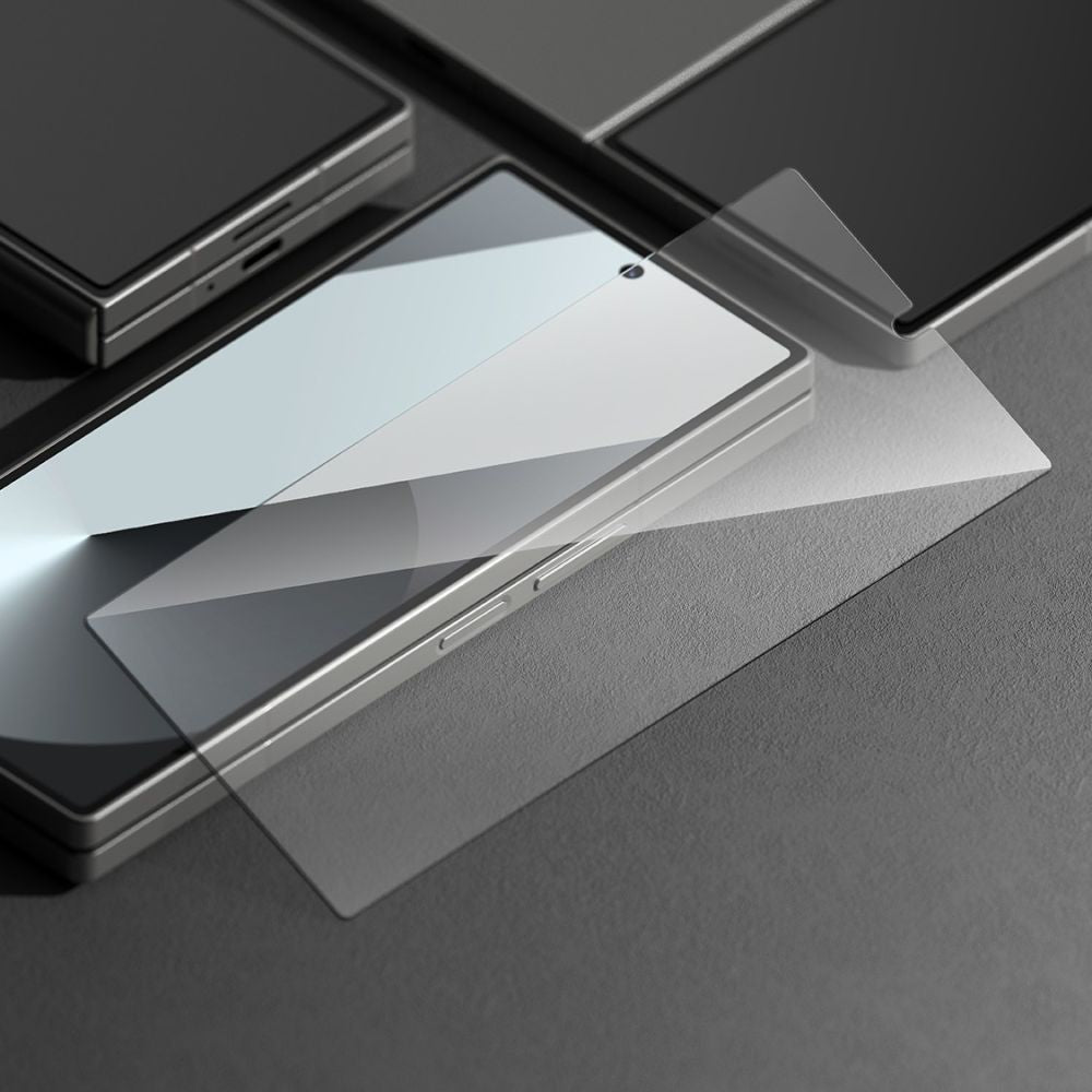 Verre trempé 2X pour Samsung Galaxy Z Fold 6, verre trempé Ringke, protection d'écran, pack de 2, transparent.