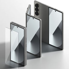 Verre trempé 2X pour Samsung Galaxy Z Fold 6, verre trempé Ringke, protection d'écran, pack de 2, transparent.