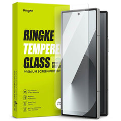 Verre trempé 2X pour Samsung Galaxy Z Fold 6, verre trempé Ringke, protection d'écran, pack de 2, transparent.
