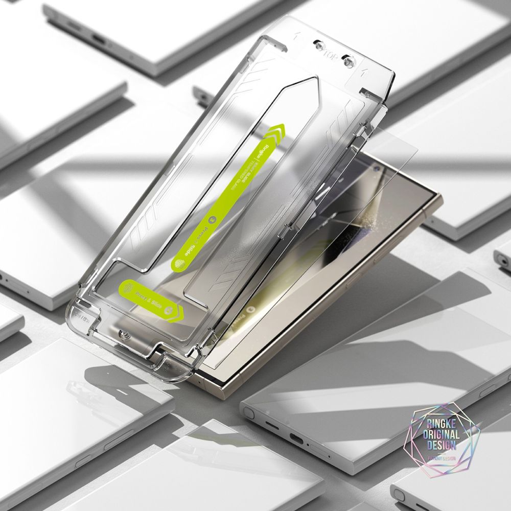 2X VERRE TEMPERÉ RINGKE EASY SLIDE 2-PACK GALAXY S24 ULTRA CLAIR