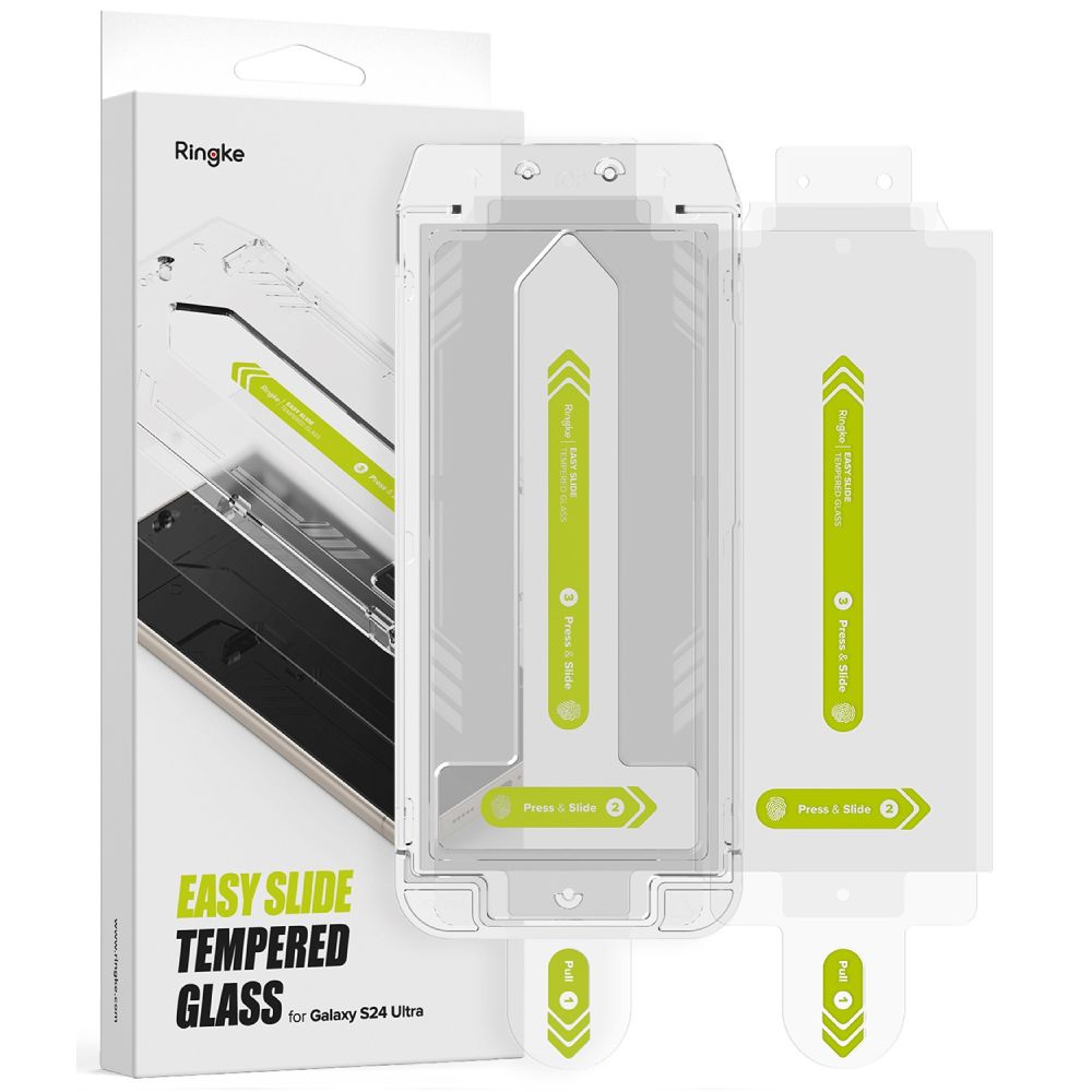 2X VERRE TEMPERÉ RINGKE EASY SLIDE 2-PACK GALAXY S24 ULTRA CLAIR