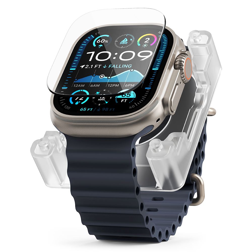 VERRE TREMPÉ RINGKE EASY SLIDE APPLE WATCH ULTRA 1 / 2 (49 MM) TRANSPARENT