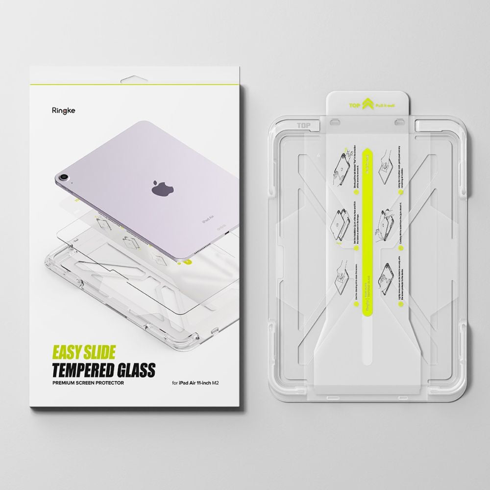 VERRE TREMPE RINGKE EASY SLIDE IPAD AIR 11 6 / 2024 TRANSPARENT