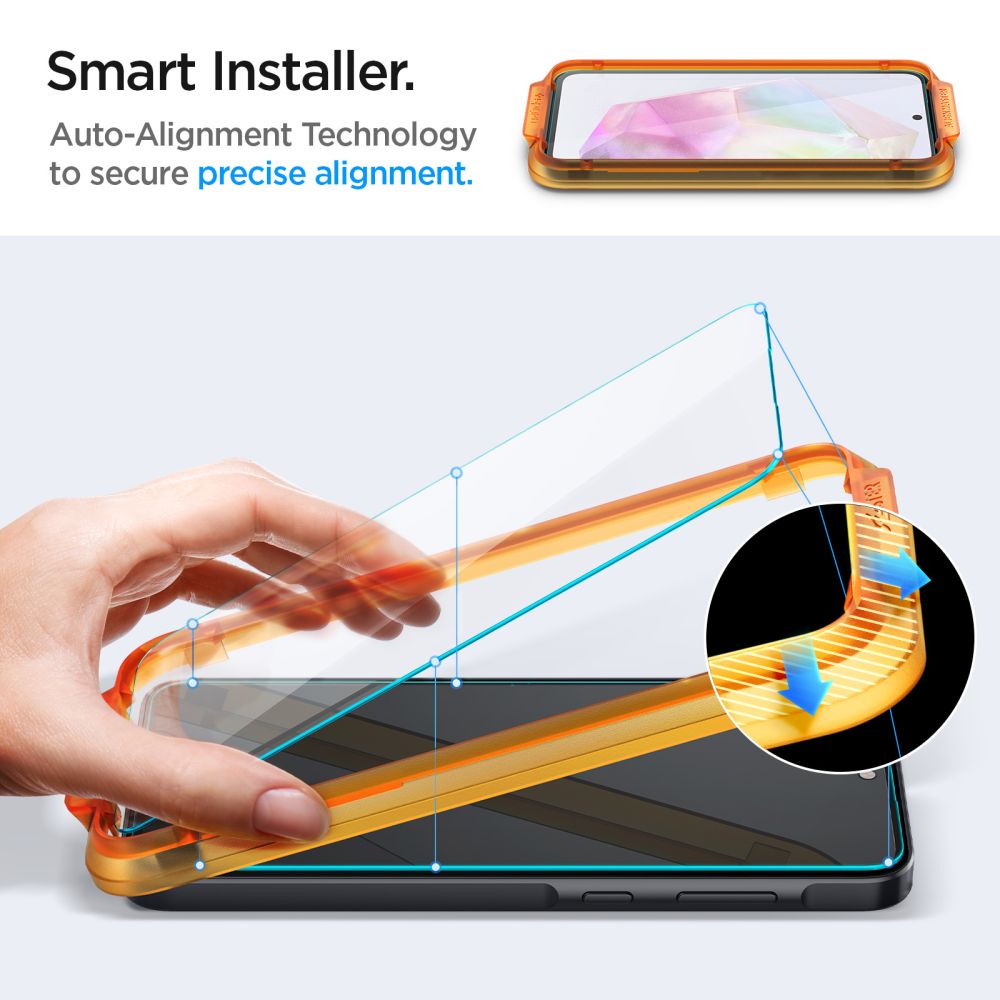 VERRE TREMPE SPIGEN ALM GLAS.TR 2-PACK GALAXY A35 5G TRANSPARENT