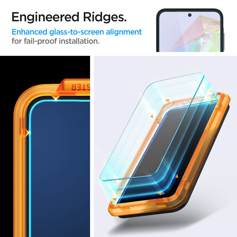 VERRE TREMPE SPIGEN ALM GLAS.TR 2-PACK GALAXY A35 5G TRANSPARENT