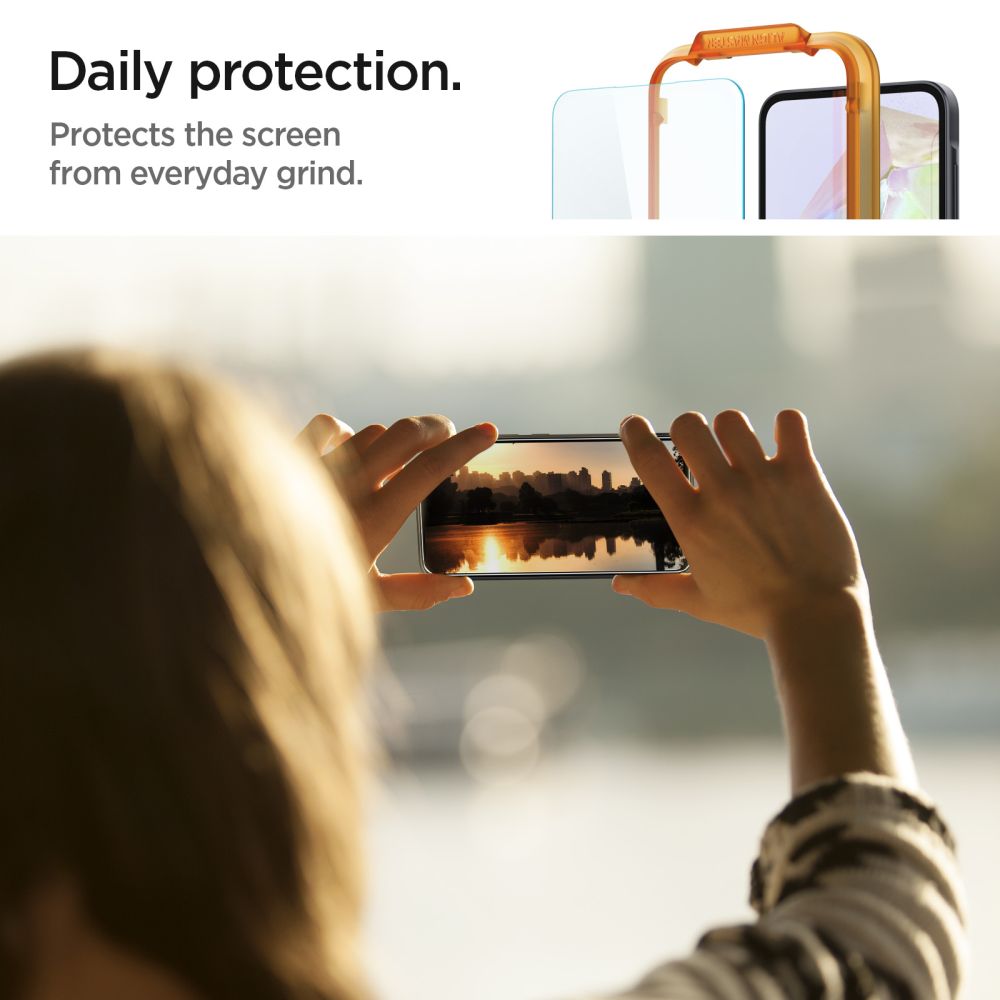 VERRE TREMPE SPIGEN ALM GLAS.TR 2-PACK GALAXY A35 5G TRANSPARENT