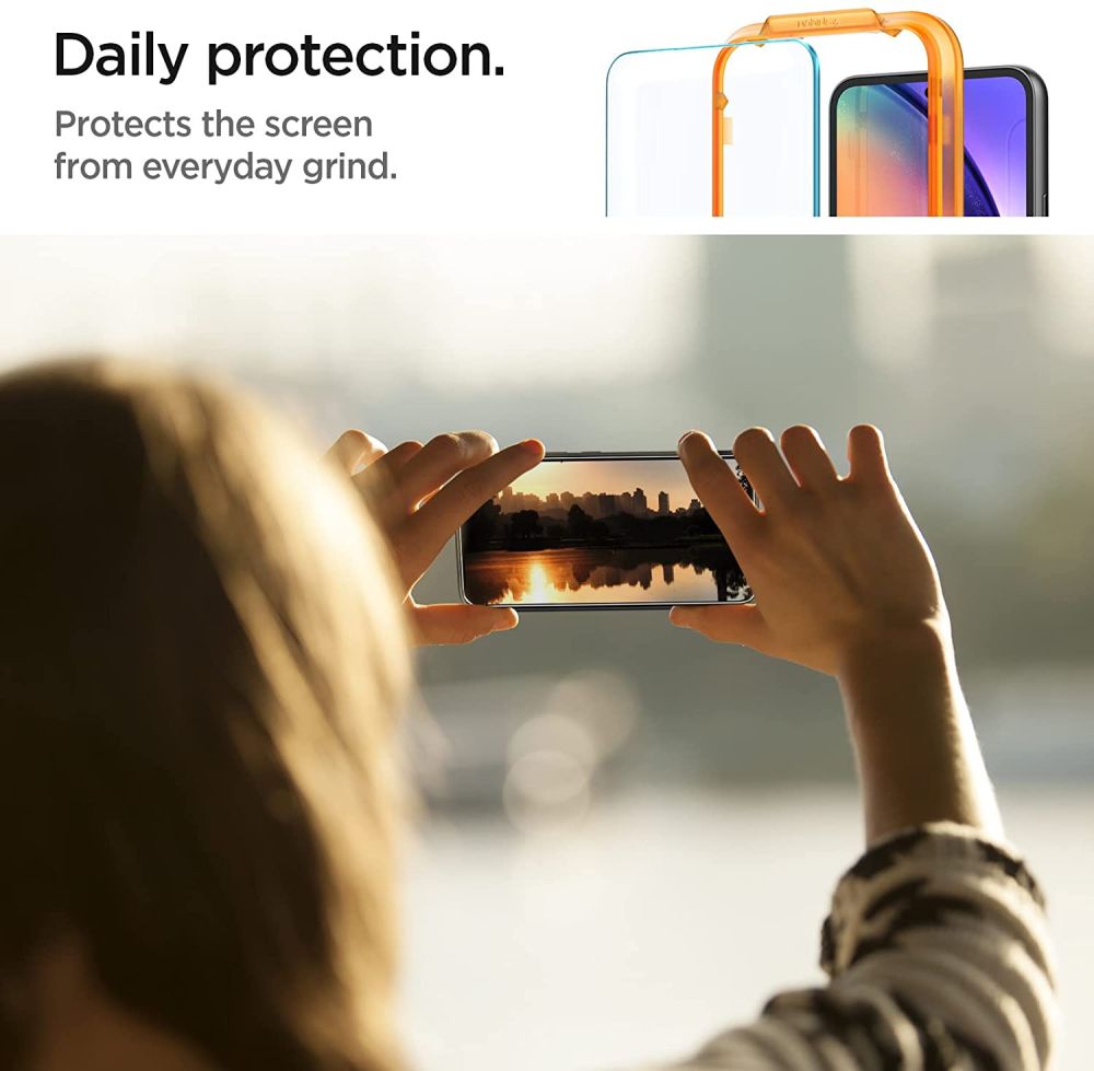 VERRE TREMPE SPIGEN ALM GLAS.TR 2-PACK GALAXY A54 5G TRANSPARENT