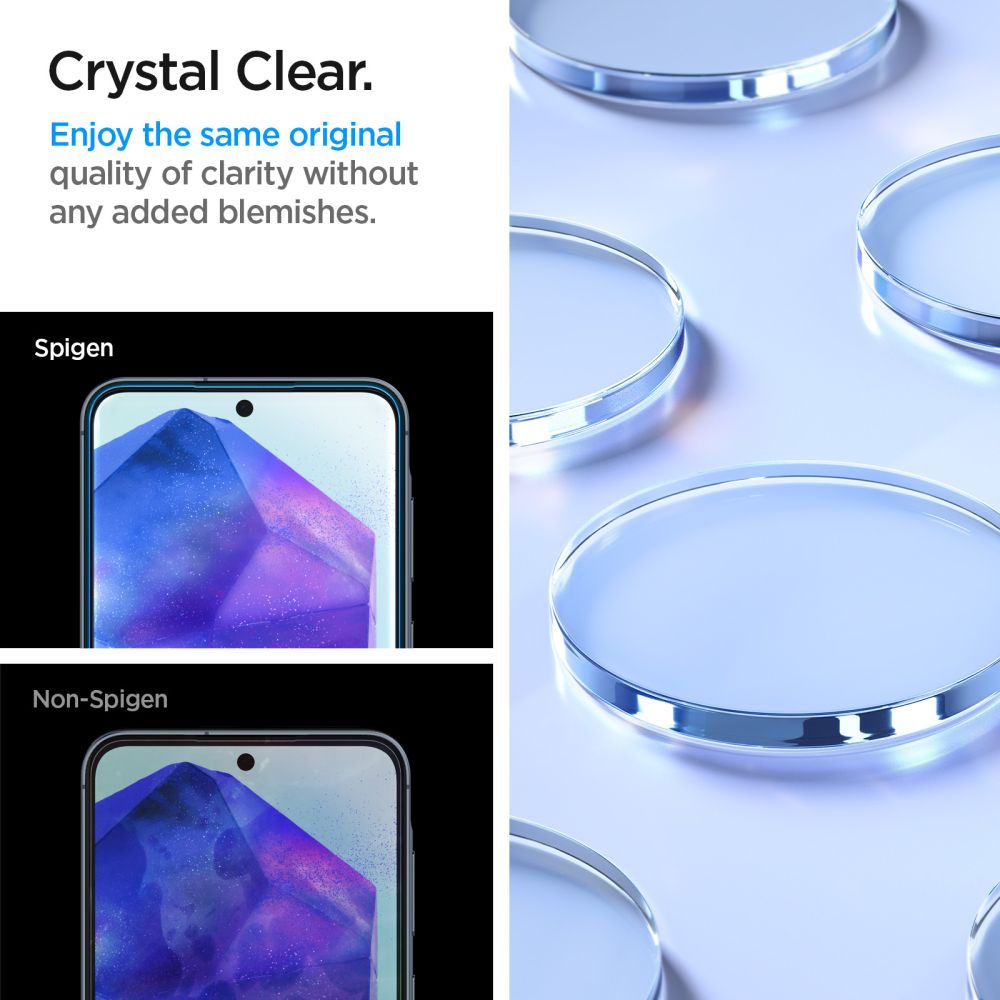 VERRE TREMPE SPIGEN ALM GLAS.TR 2-PACK GALAXY A55 5G TRANSPARENT