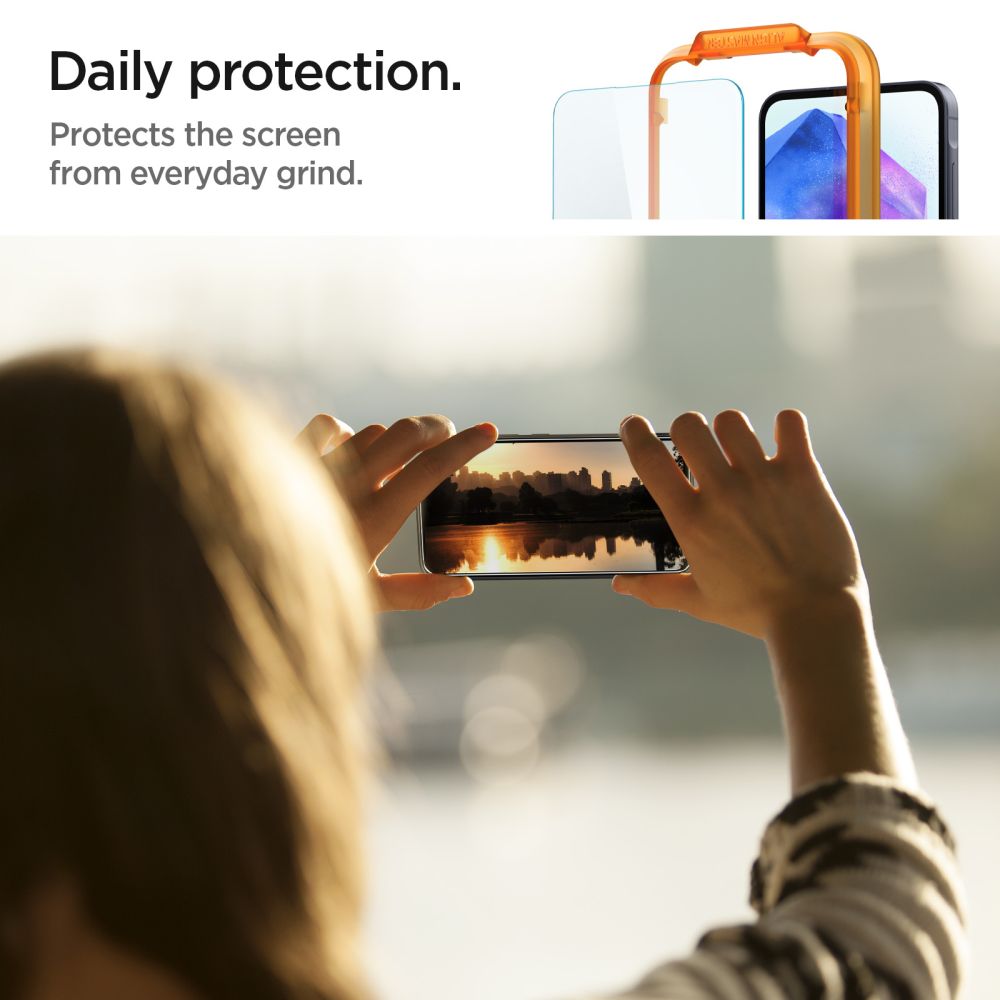 VERRE TREMPE SPIGEN ALM GLAS.TR 2-PACK GALAXY A55 5G TRANSPARENT