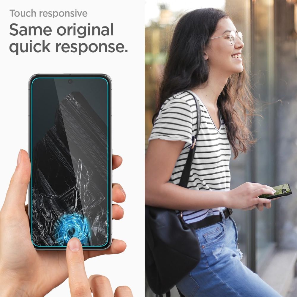 VERRE TREMPE SPIGEN ALM GLAS.TR 2-PACK GOOGLE PIXEL 8 PRO TRANSPARENT
