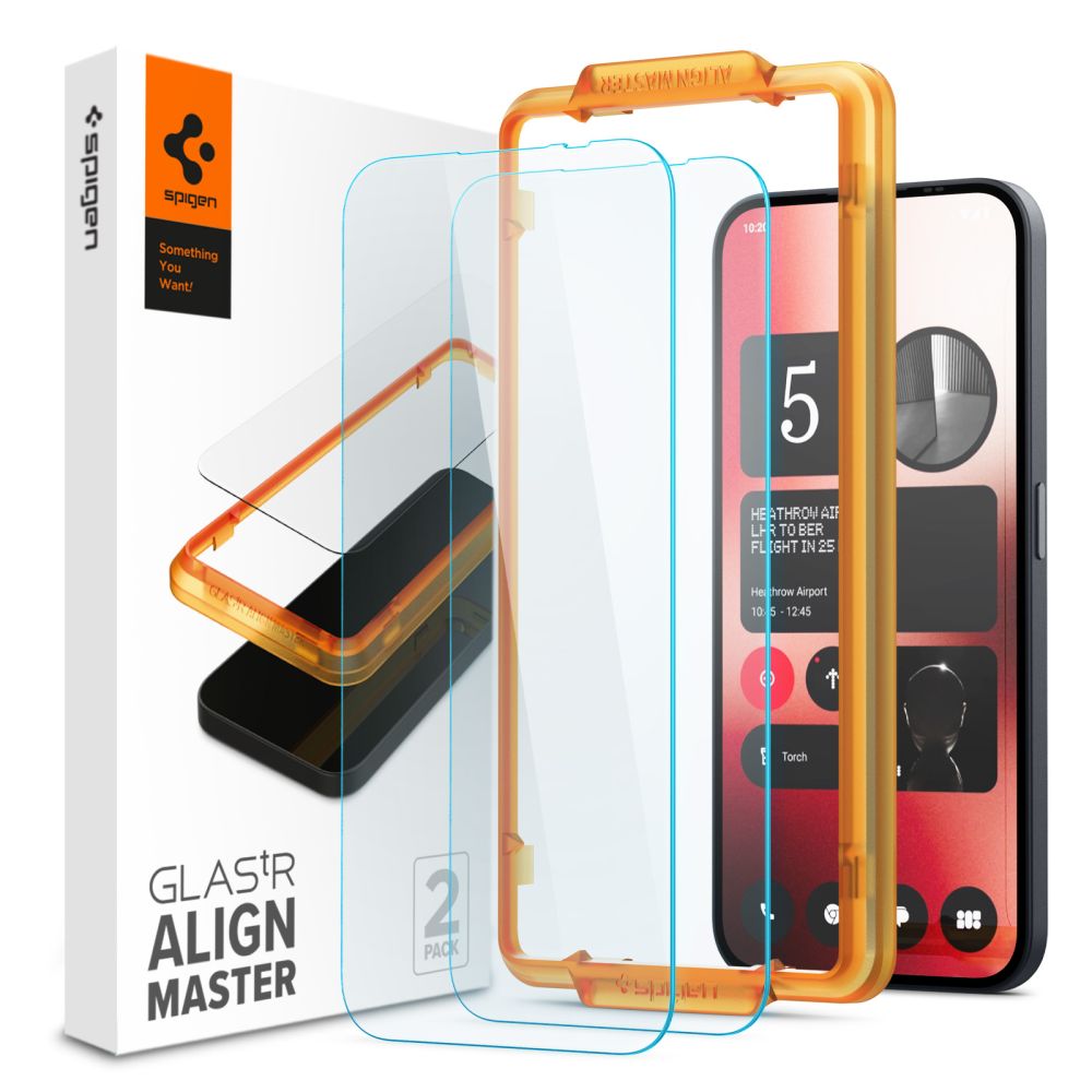 VERRE TREMPE SPIGEN ALM GLAS.TR 2-PACK NOTHING PHONE 2A / 2A PLUS TRANSPARENT