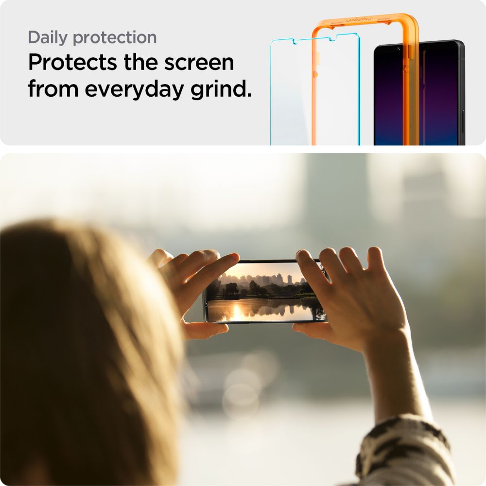 2X VERRE TEMPERÉ SPIGEN ALM GLAS.TR 2-PACK SONY XPERIA 1 VI TRANSPARENT