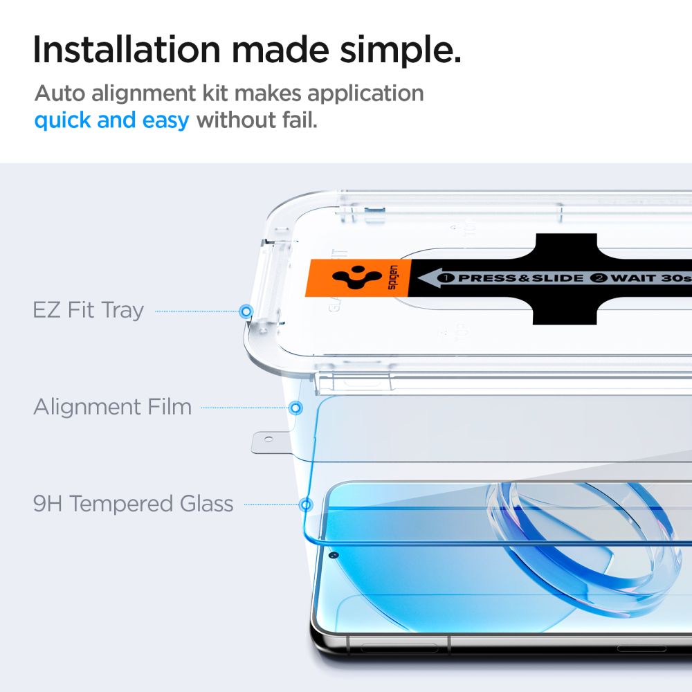 VERRE TREMPE SPIGEN GLAS.TR "EZ FIT" 2-PACK GALAXY S23+ PLUS TRANSPARENT