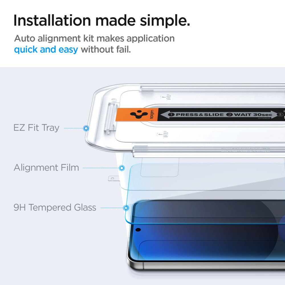 VERRE TREMPE SPIGEN GLAS.TR "EZ FIT" 2-PACK GALAXY S24 FE TRANSPARENT