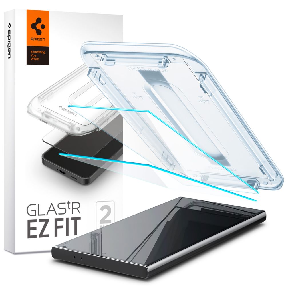 VERRE TREMPE SPIGEN GLAS.TR "EZ FIT" 2-PACK GALAXY S24 ULTRA CLAR.
