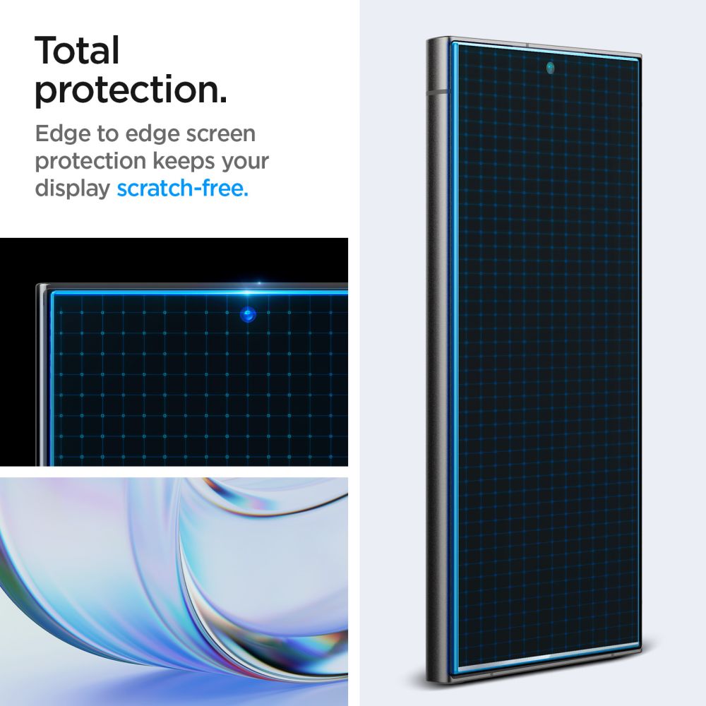 2X VERRE TEMPERÉ SPIGEN GLAS.TR "EZ FIT" 2-PACK GALAXY S24 ULTRA PRIVACY