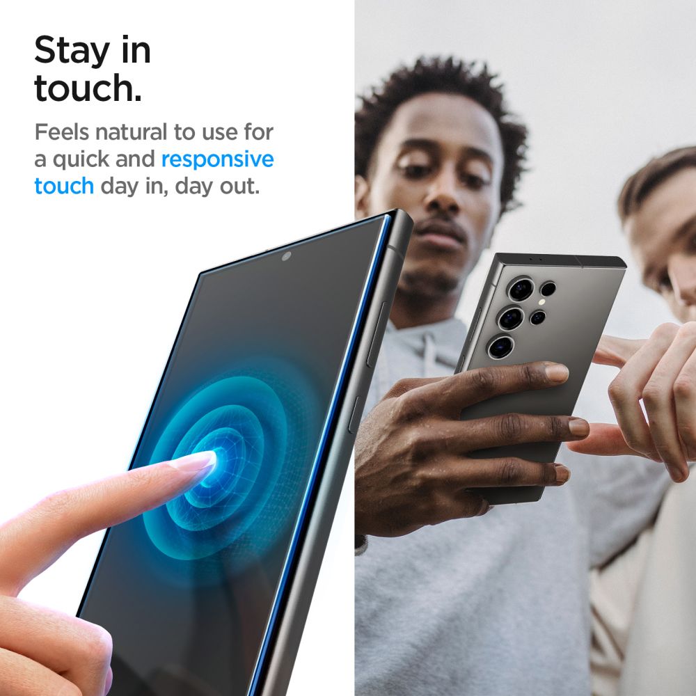 2X VERRE TEMPERÉ SPIGEN GLAS.TR "EZ FIT" 2-PACK GALAXY S24 ULTRA PRIVACY