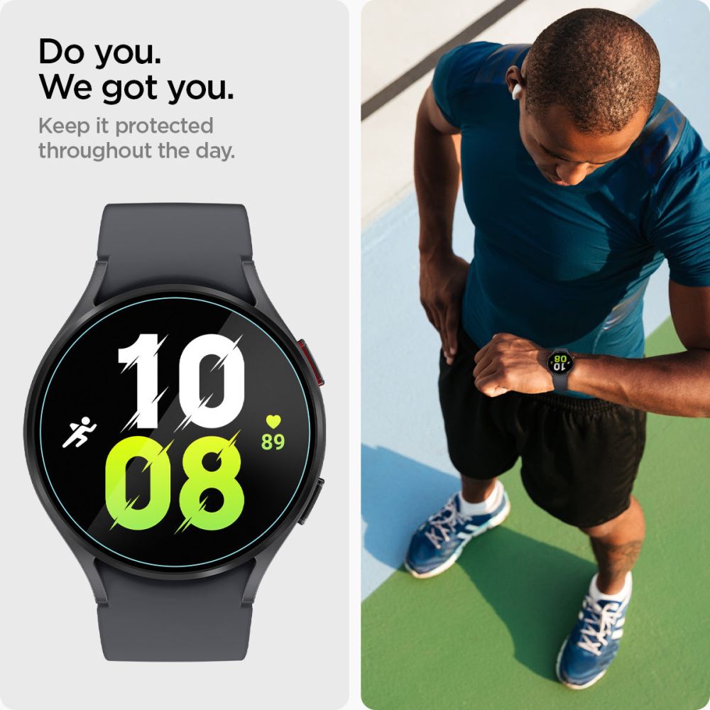 VERRE TREMPE SPIGEN GLAS.TR "EZ-FIT" 2-PACK GALAXY WATCH 6 (44 MM) TRANSPARENT