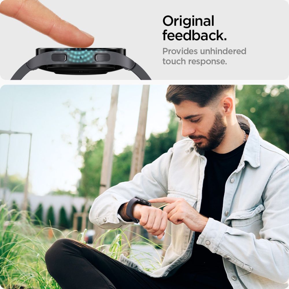 VERRE TREMPE SPIGEN GLAS.TR "EZ-FIT" 2-PACK GALAXY WATCH 6 (44 MM) TRANSPARENT