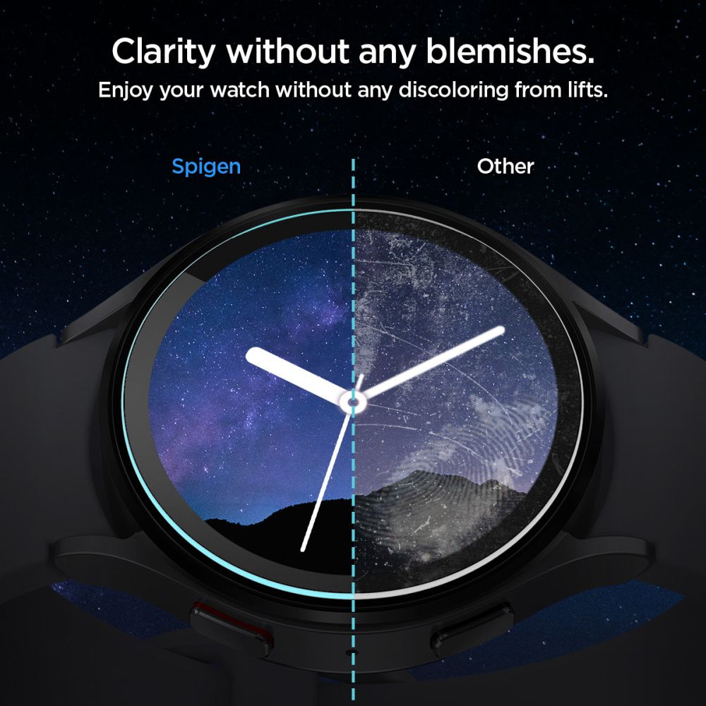 VERRE TREMPE SPIGEN GLAS.TR "EZ-FIT" 2-PACK GALAXY WATCH 6 (44 MM) TRANSPARENT
