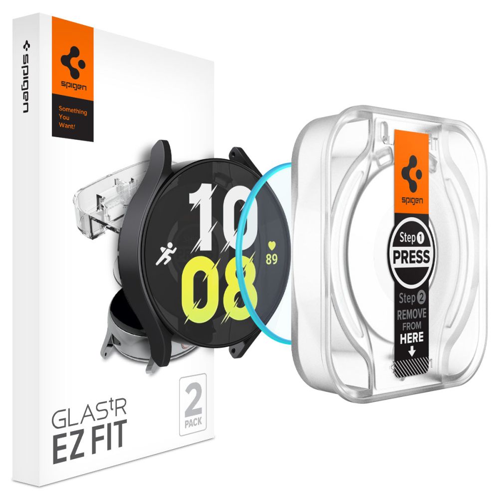 VERRE TREMPE SPIGEN GLAS.TR "EZ-FIT" 2-PACK GALAXY WATCH 6 (44 MM) TRANSPARENT