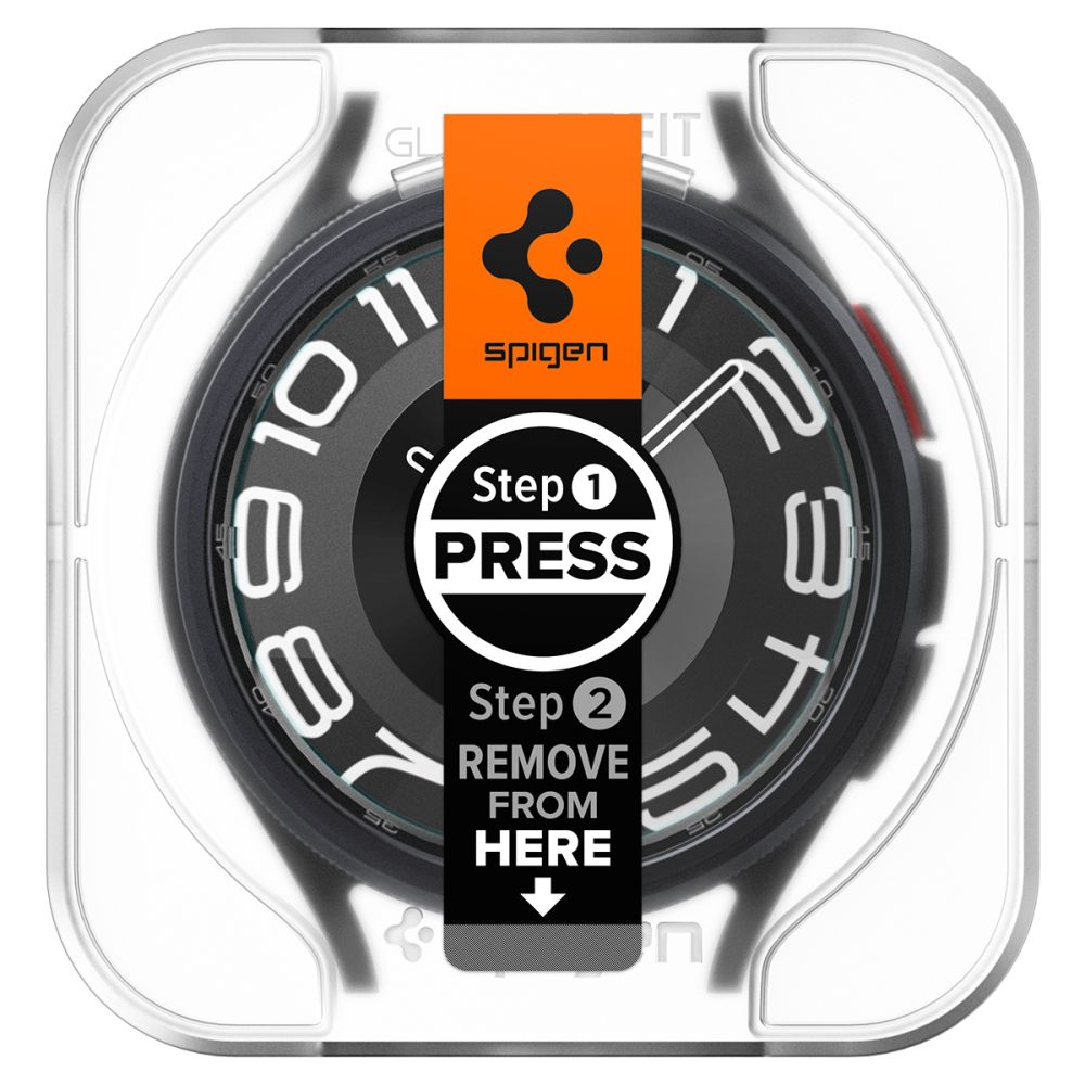 VERRE TREMPE SPIGEN GLAS.TR "EZ-FIT" 2-PACK GALAXY WATCH 6 CLASSIC (43 MM) TRANSPARENT