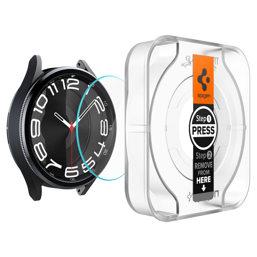 VERRE TREMPE SPIGEN GLAS.TR "EZ-FIT" 2-PACK GALAXY WATCH 6 CLASSIC (43 MM) TRANSPARENT