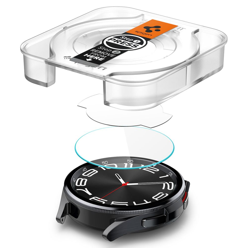 VERRE TREMPE SPIGEN GLAS.TR "EZ-FIT" 2-PACK GALAXY WATCH 6 CLASSIC (43 MM) TRANSPARENT