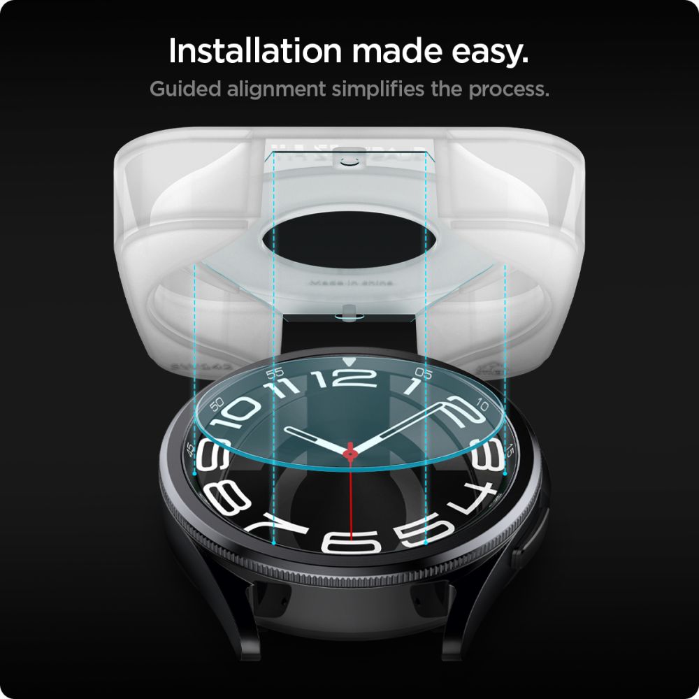 VERRE TREMPE SPIGEN GLAS.TR "EZ-FIT" 2-PACK GALAXY WATCH 6 CLASSIC (43 MM) TRANSPARENT