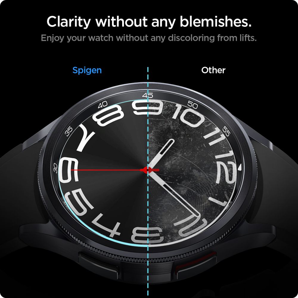 VERRE TREMPE SPIGEN GLAS.TR "EZ-FIT" 2-PACK GALAXY WATCH 6 CLASSIC (43 MM) TRANSPARENT