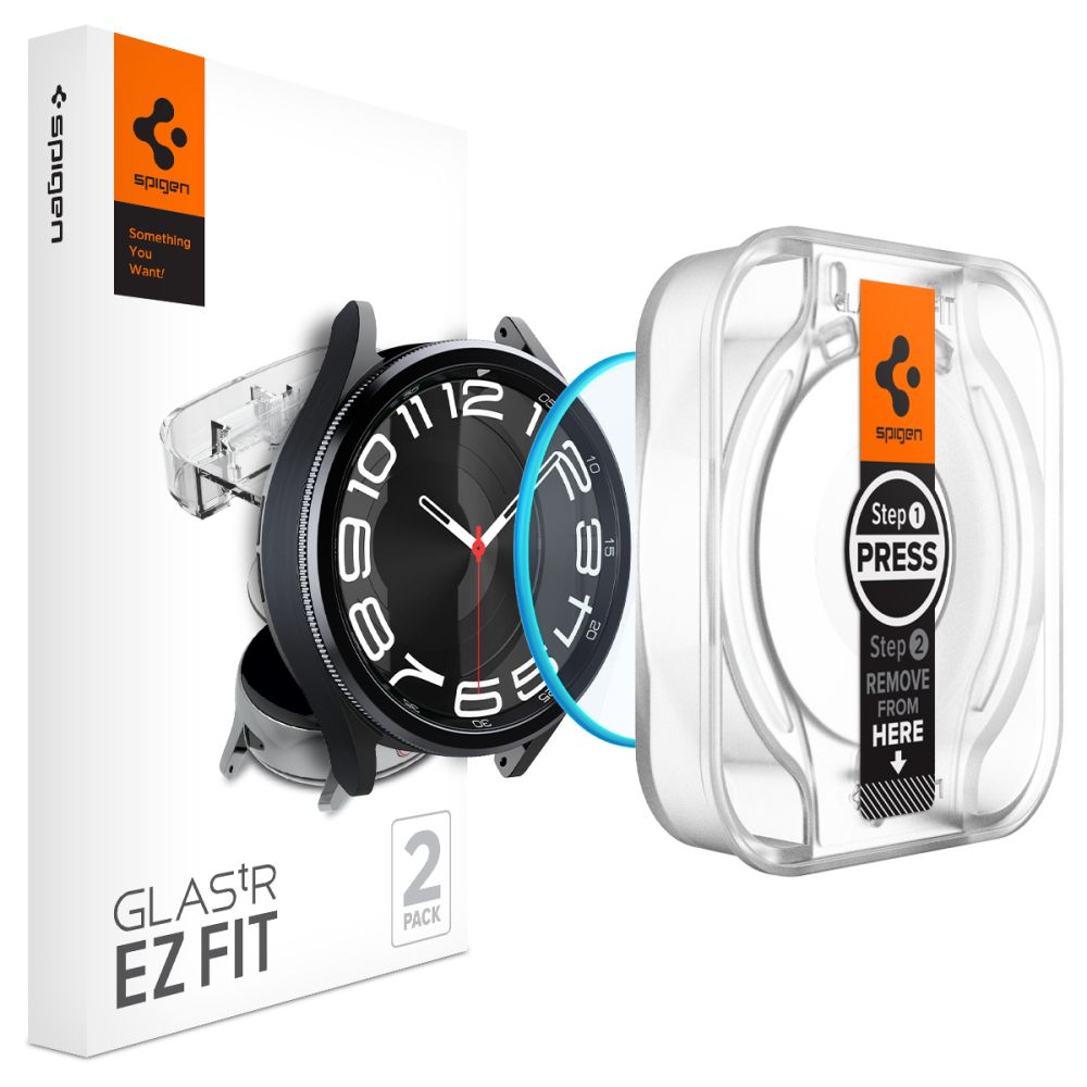 VERRE TREMPE SPIGEN GLAS.TR "EZ-FIT" 2-PACK GALAXY WATCH 6 CLASSIC (43 MM) TRANSPARENT