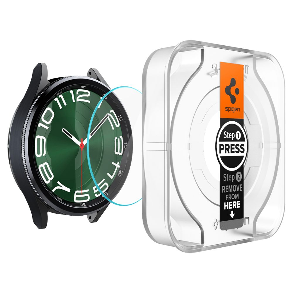 VERRE TREMPE SPIGEN GLAS.TR "EZ-FIT" 2-PACK GALAXY WATCH 6 CLASSIC (47 MM) TRANSPARENT