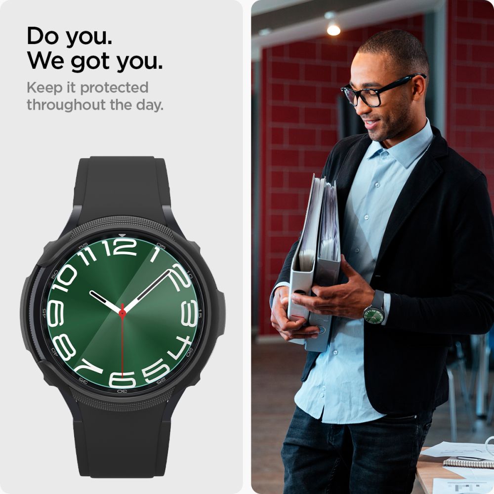 VERRE TREMPE SPIGEN GLAS.TR "EZ-FIT" 2-PACK GALAXY WATCH 6 CLASSIC (47 MM) TRANSPARENT
