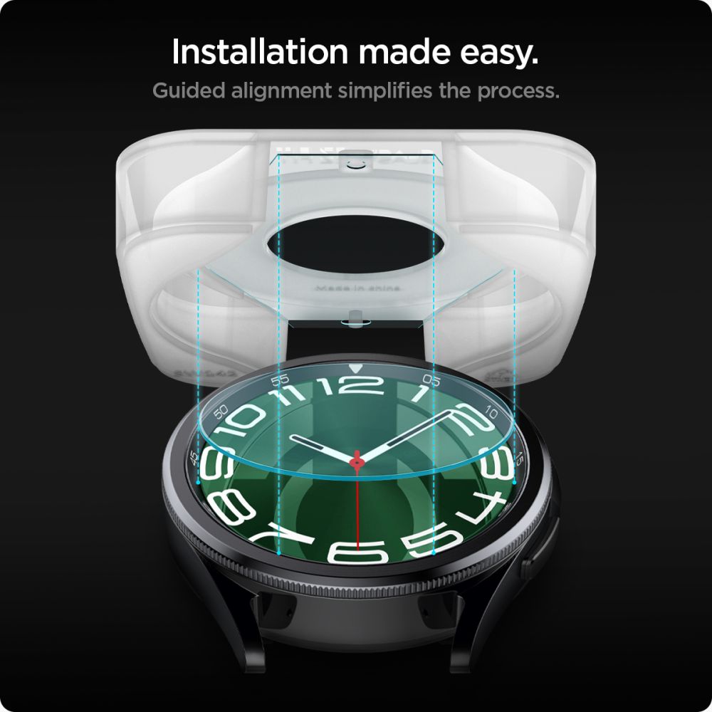 VERRE TREMPE SPIGEN GLAS.TR "EZ-FIT" 2-PACK GALAXY WATCH 6 CLASSIC (47 MM) TRANSPARENT