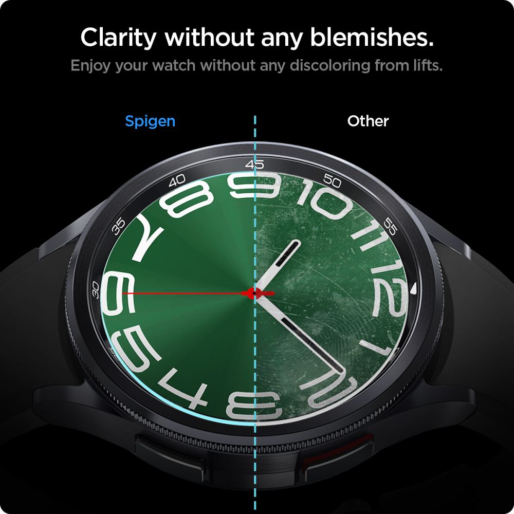 VERRE TREMPE SPIGEN GLAS.TR "EZ-FIT" 2-PACK GALAXY WATCH 6 CLASSIC (47 MM) TRANSPARENT