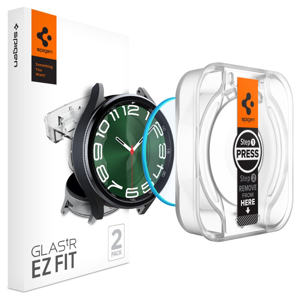 VERRE TREMPE SPIGEN GLAS.TR "EZ-FIT" 2-PACK GALAXY WATCH 6 CLASSIC (47 MM) TRANSPARENT