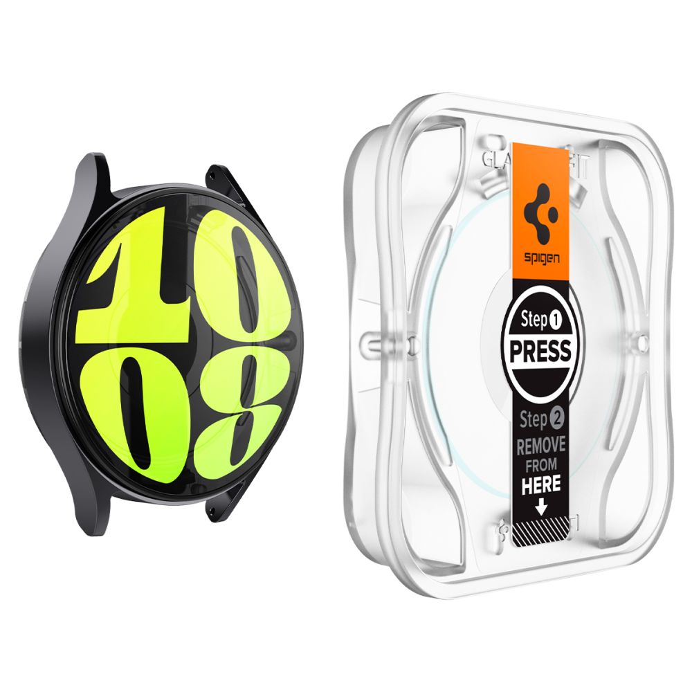 2X VERRE TEMPERÉ POUR GALAXY WATCH 7 (44 MM) SPIGEN GLAS.TR "EZ-FIT" 2-PACK TRANSPARENT