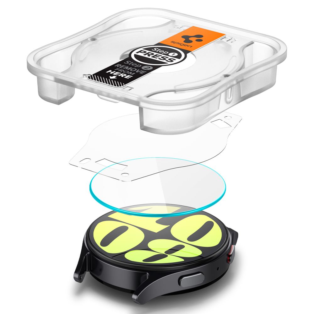 2X VERRE TEMPERÉ POUR GALAXY WATCH 7 (44 MM) SPIGEN GLAS.TR "EZ-FIT" 2-PACK TRANSPARENT