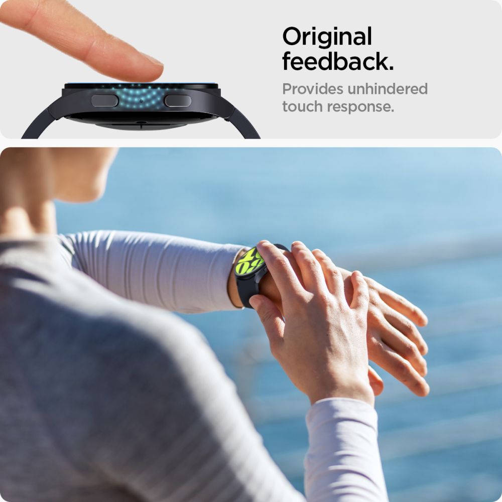 2X VERRE TEMPERÉ POUR GALAXY WATCH 7 (44 MM) SPIGEN GLAS.TR "EZ-FIT" 2-PACK TRANSPARENT