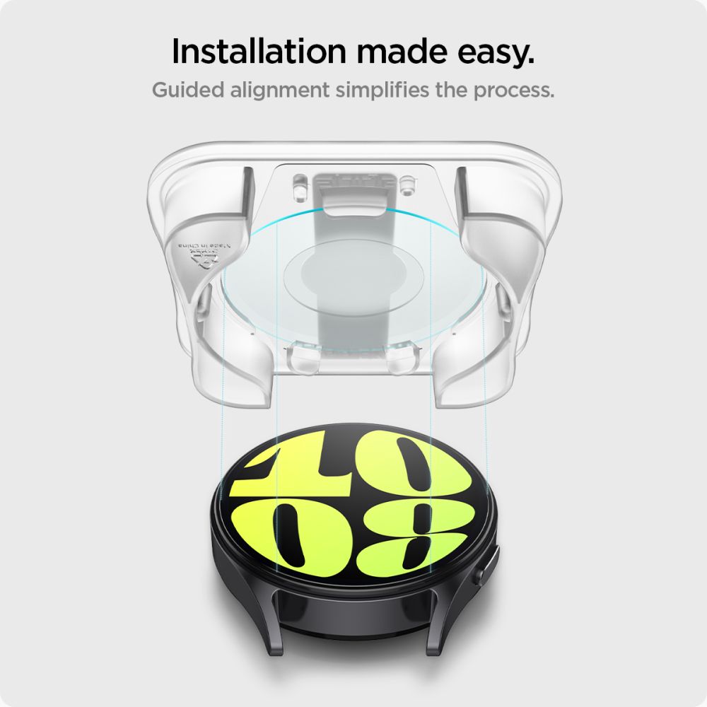 2X VERRE TEMPERÉ POUR GALAXY WATCH 7 (44 MM) SPIGEN GLAS.TR "EZ-FIT" 2-PACK TRANSPARENT